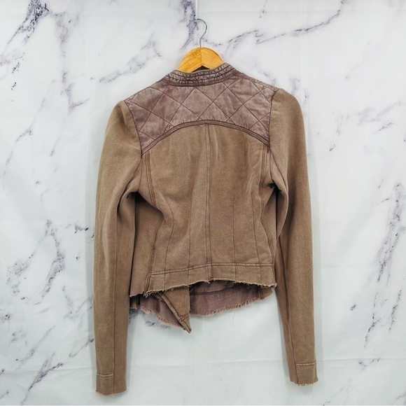 Free People Shrunken Moto Jacket - Picture 4 of 7